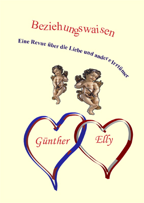 Zwei Barockengelchen zielen mit Pfeilen auf Günther und Elly